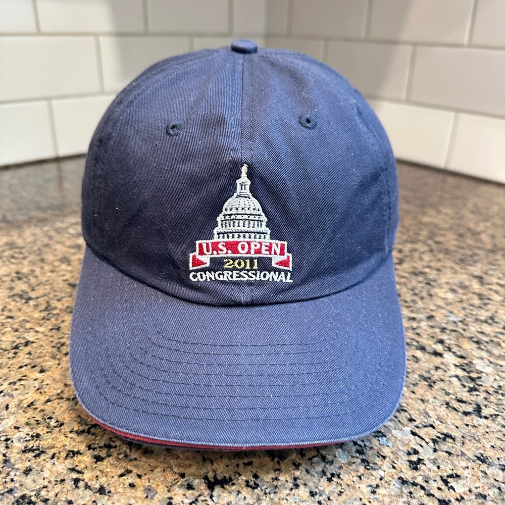 2011 Congressional US Open USGA Member Golf Hat Navy Blue Adjustable Cap